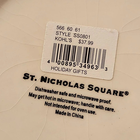 Fitz & Floyd Holiday Christmas Kitchen Decor Dishes Cookie Platter Snack Plates‎ - Picture 4 of 13